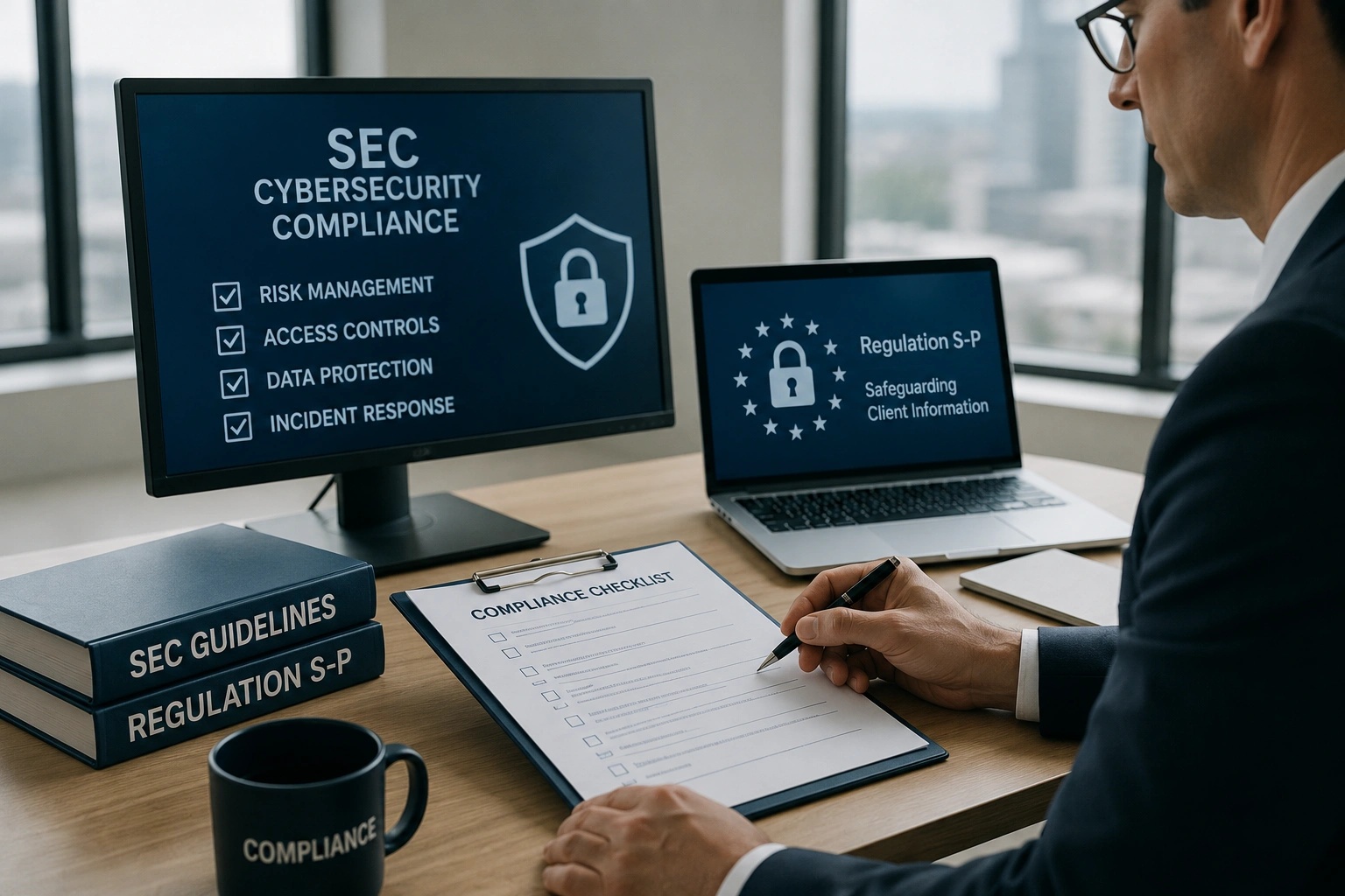 RIA compliance with SEC cybersecurity and Regulation S-P requirements